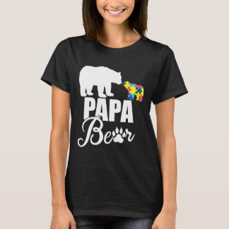 Autisme Autisme Beer Autistic Papa T-shirt