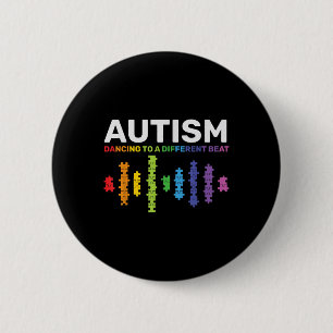 Autisme, Autisme Bewustheid Mam Kinder Verschillen Ronde Button 5,7 Cm