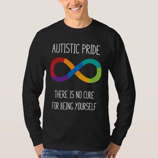 Autisme-Autisme Infinity Symbool Neurodiversiteit T-shirt (Voorkant)