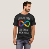 Autisme-Autisme Oneindigheidssymbool Neurodiversit T-shirt (Voorkant volledig)