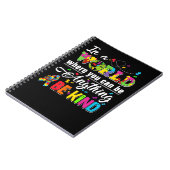 Autisme Autist wees vriendelijk bewustzijn Autisme Notitieboek (Linkerzijde)