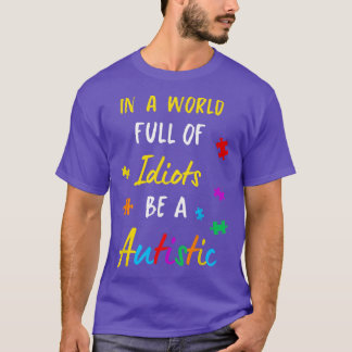 Autisme Autistic Asperger Syndrom Aspie Puzzle Aut T-shirt
