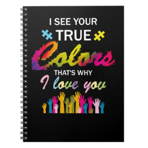 Autisme Autistic Ik zie je ware kleuren die waarom Notitieboek