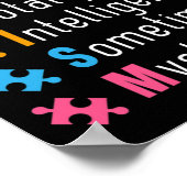 Autisme Autistic Puzzle Poster (Hoek)