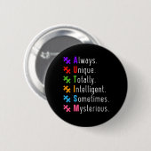 Autisme Autistic Puzzle Ronde Button 5,7 Cm (Voorkant /achterkant)