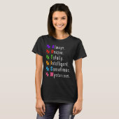 Autisme Autistic Puzzle T-shirt (Voorkant volledig)