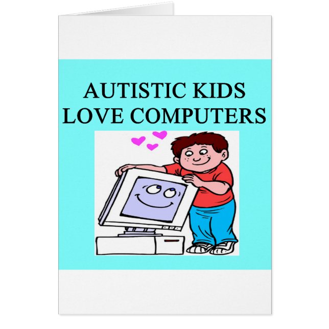 autisme autistisch kinder houdt van computers (Voorkant)