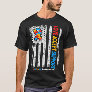 Autisme Autistisch Liefde Aanvaard Steun Autisme B T-shirt