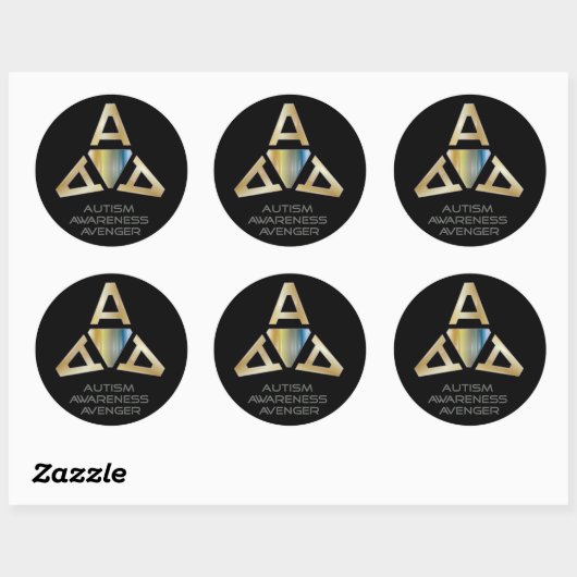 Autisme Avenger Logo Stickers (Vel)