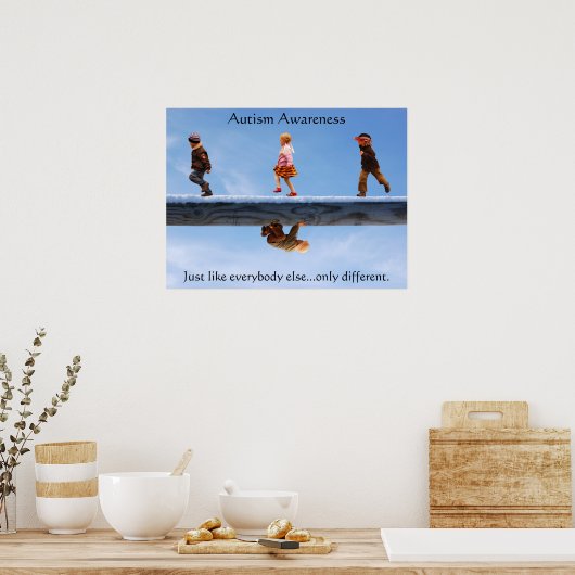 Autisme Awareness2 24 x 18 Poster (Keuken)