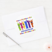 Autisme Awareness 2009 T - shirts and Gifts Ronde Sticker (Envelop)