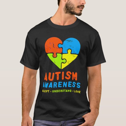Autisme Awareness 2017 Accept Understand Love Auti T-shirt (Voorkant)