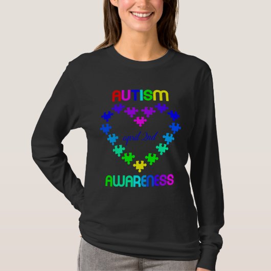 Autisme Awareness 2 April T-shirt (Voorkant)