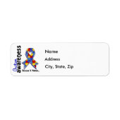 Autisme Awareness 5 Etiket (Voorkant)