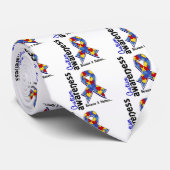 Autisme Awareness 5 Stropdas (Opgerold)