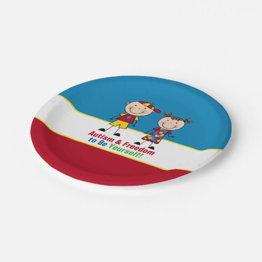 Autisme Awareness 7-inch Paper Bord (Gekanteld)