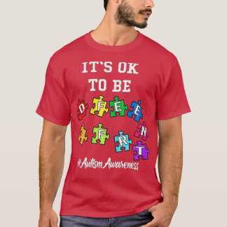 Autisme Awareness Acceptatie Mannen Kinder zijn ok T-shirt