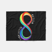 Autisme Awareness Acceptation Special Education Te Fleece Deken (Voorkant (Horizontaal))