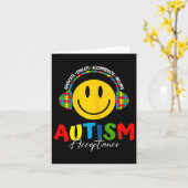 Autisme Awareness Acceptation Special Education Te Kaart (Gele Bloem)