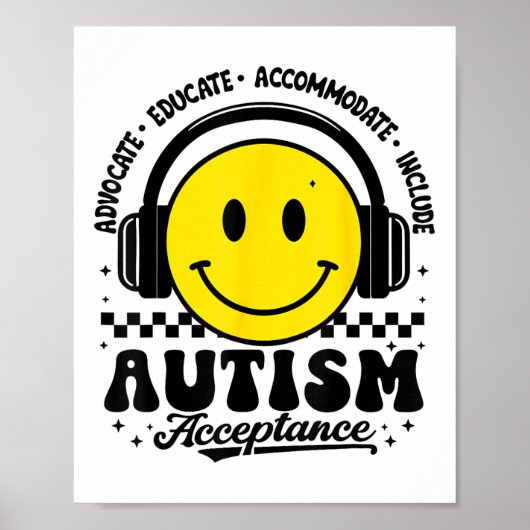 Autisme Awareness Acceptation Special Education Te Poster (Voorkant)