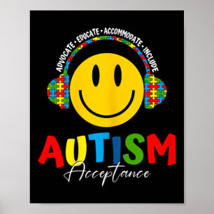 Autisme Awareness Acceptation Special Education Te Poster