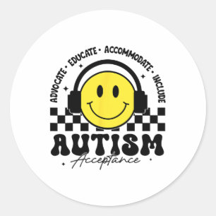 Autisme Awareness Acceptation Special Education Te Ronde Sticker