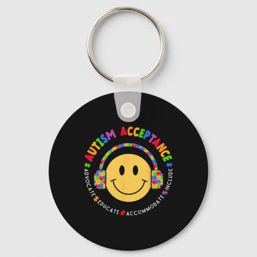 Autisme Awareness Acceptation Special Education Te Sleutelhanger (Voorkant)