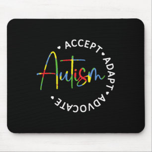 Autisme Awareness Accepteer Adapt Advocate lange m Muismat