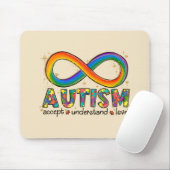 Autisme Awareness Accepteren, Love, Begrepen Muismat (Met muis)