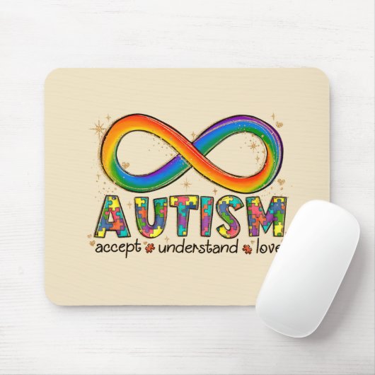 Autisme Awareness Accepteren, Love, Begrepen Muismat (Met muis)