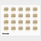 Autisme Awareness Accepteren, Love, Begrepen Ronde Sticker (Vel)