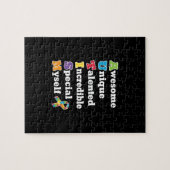 Autisme Awareness Acronym Legpuzzel (Horizontaal)