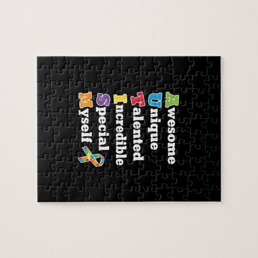Autisme Awareness Acronym Legpuzzel (Horizontaal)