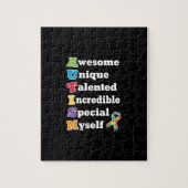 Autisme Awareness Acronym Legpuzzel (Verticaal)