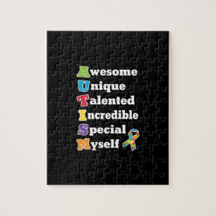 Autisme Awareness Acronym Legpuzzel