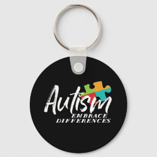 Autisme Awareness and Support Embrace Differences Sleutelhanger