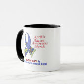 Autisme Awareness April en Elke Dag Mok (Voorkant links)
