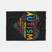 Autisme Awareness Autism Heart Autisme Fleece Deken (Voorkant (Horizontaal))