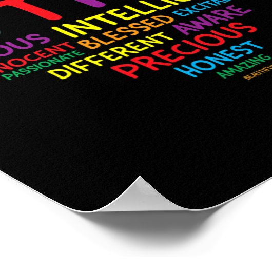 Autisme Awareness Autism Heart Autisme Poster (Hoek)