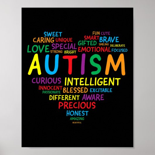 Autisme Awareness Autism Heart Autisme Poster (Voorkant)