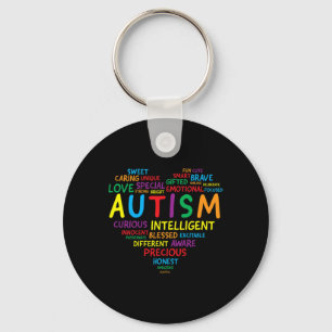 Autisme Awareness Autism Heart Autisme Sleutelhanger