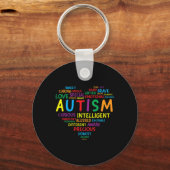 Autisme Awareness Autism Heart Autisme Sleutelhanger (Voorkant)