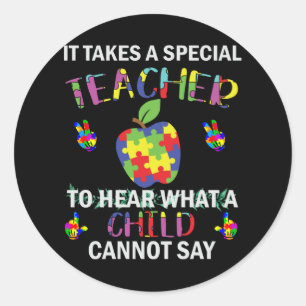 Autisme Awareness Autism Special Teacher Ronde Sticker