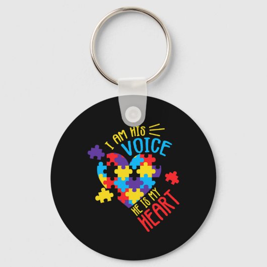 Autisme Awareness Autism Support Mannen Women Sleutelhanger (Voorkant)