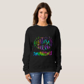 Autisme Awareness Autism Teacher Ma Support Stropd Trui (Voorkant volledig)