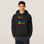 Autisme Awareness Autisme Acronym Puzzle Hoodie (Voorkant volledig)