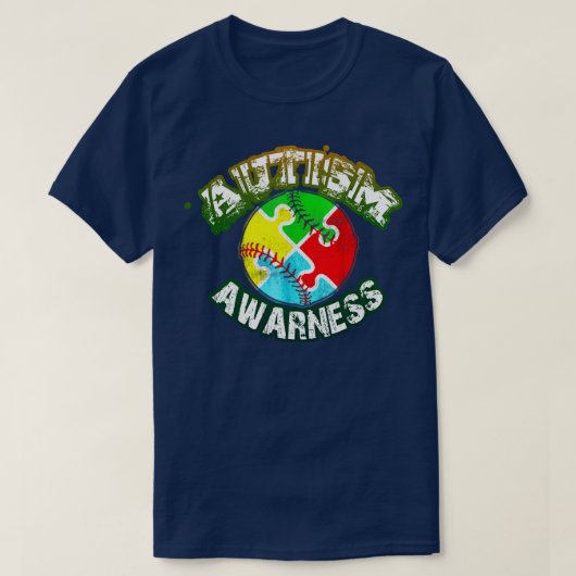 Autisme Awareness Autisme Awareness Puzzle T-shirt (Design voorkant)