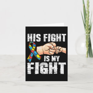 Autisme Awareness Autisme Mam Pap Zijn gevecht is Kaart