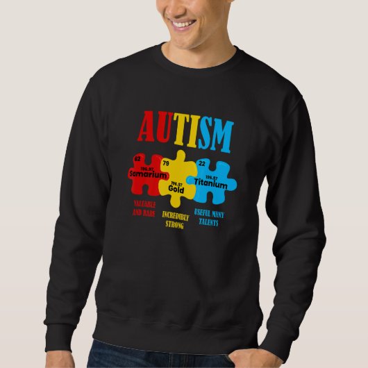Autisme Awareness Autisme Puzzle Chemical Trui (Voorkant)