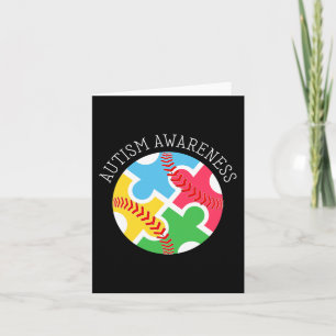 Autisme Awareness Autisme Support Baseball Kaart